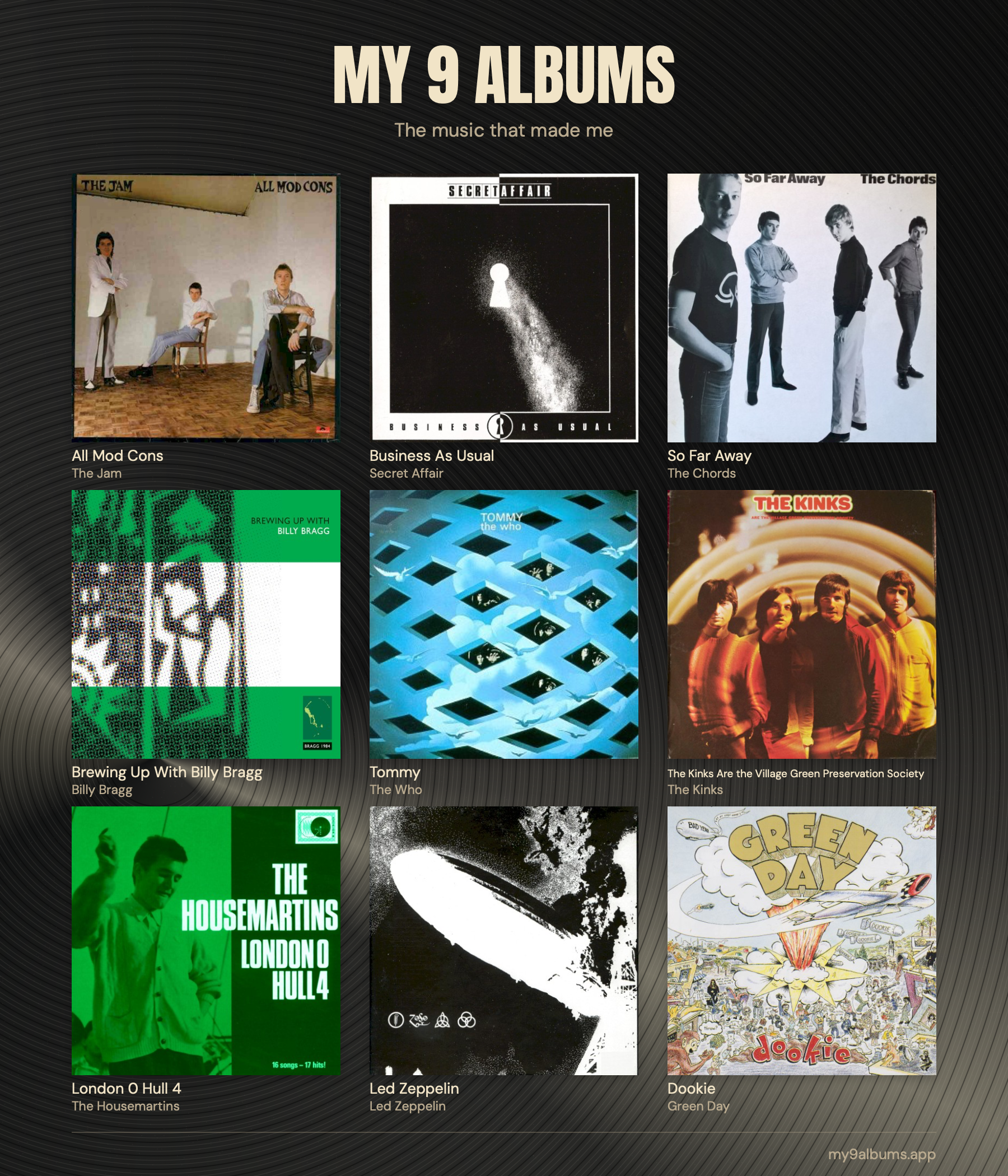 my-nine-albums